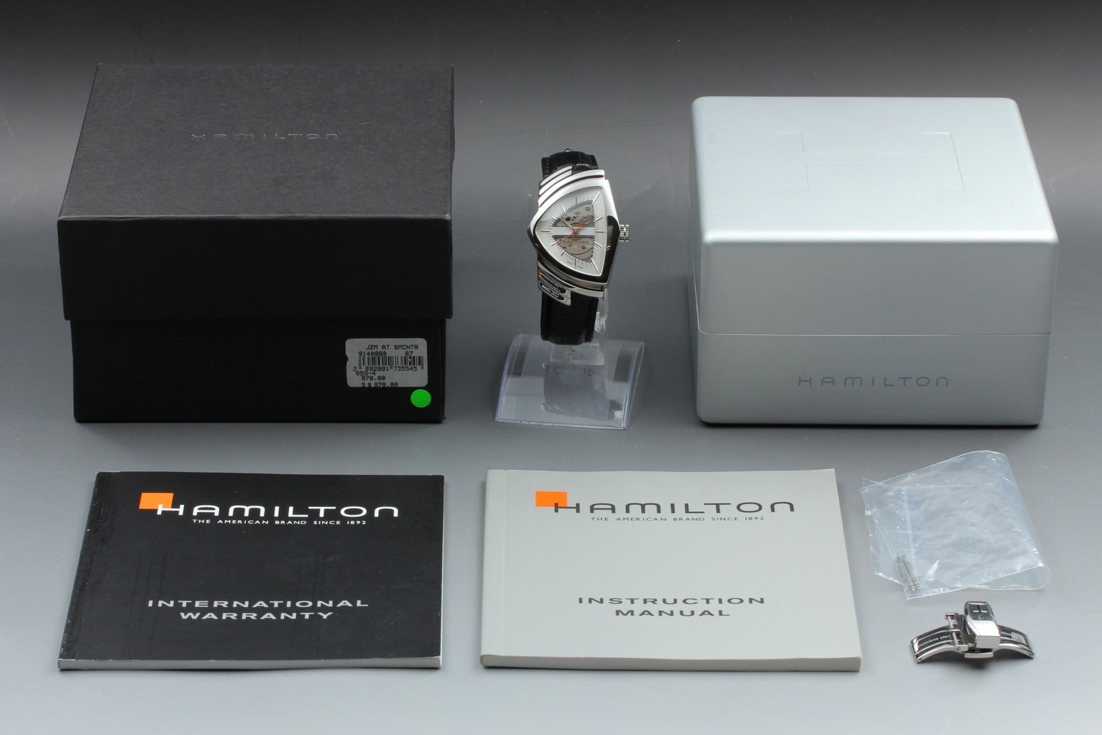 [Near MINT] Hamilton Ventura H245150 Automatic Silver Men's Watch 35mm JAPAN Box