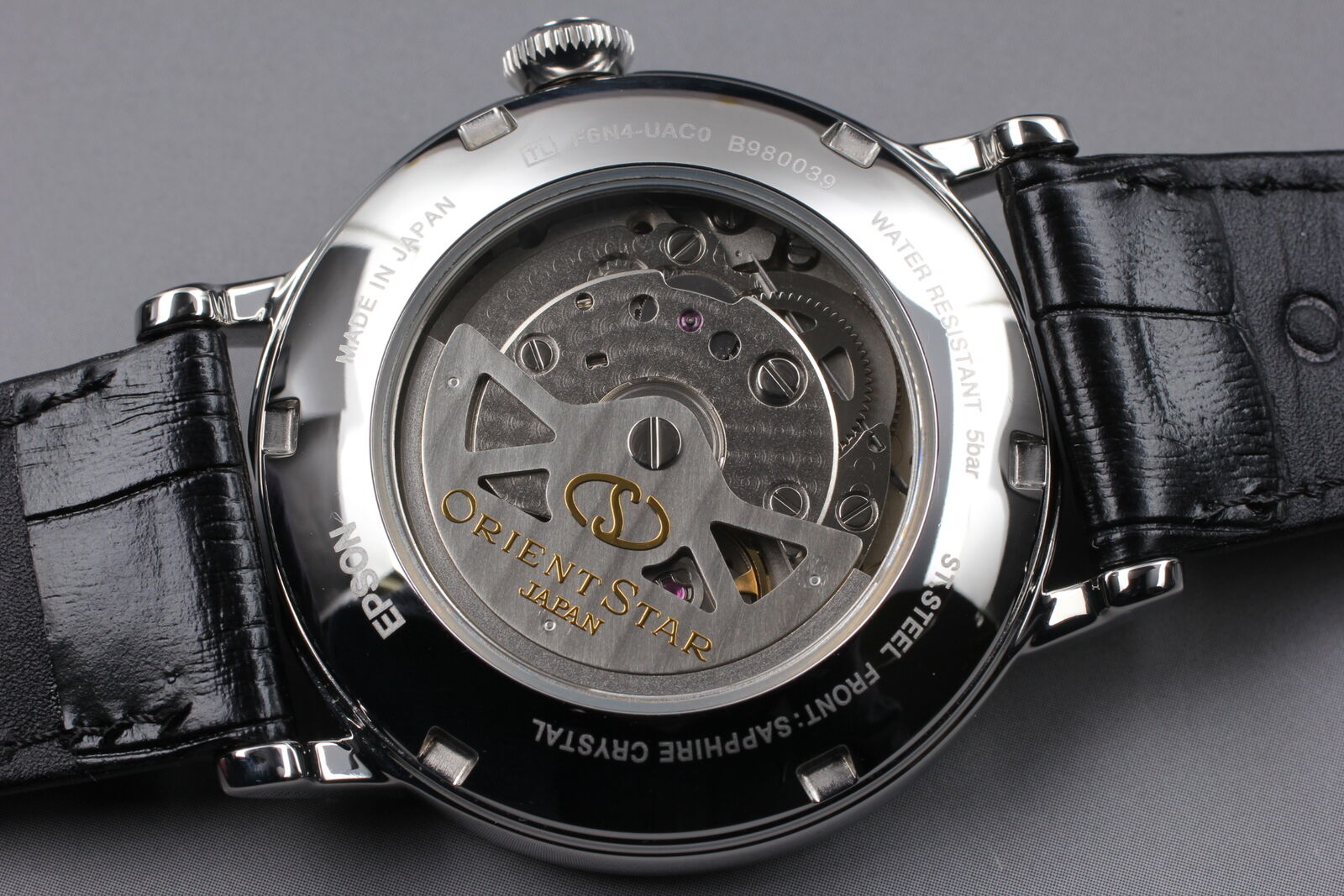 [Near MINT Box] Orient Star F6N4-UAC0 Automatic White Dial Black Men's Watch JP