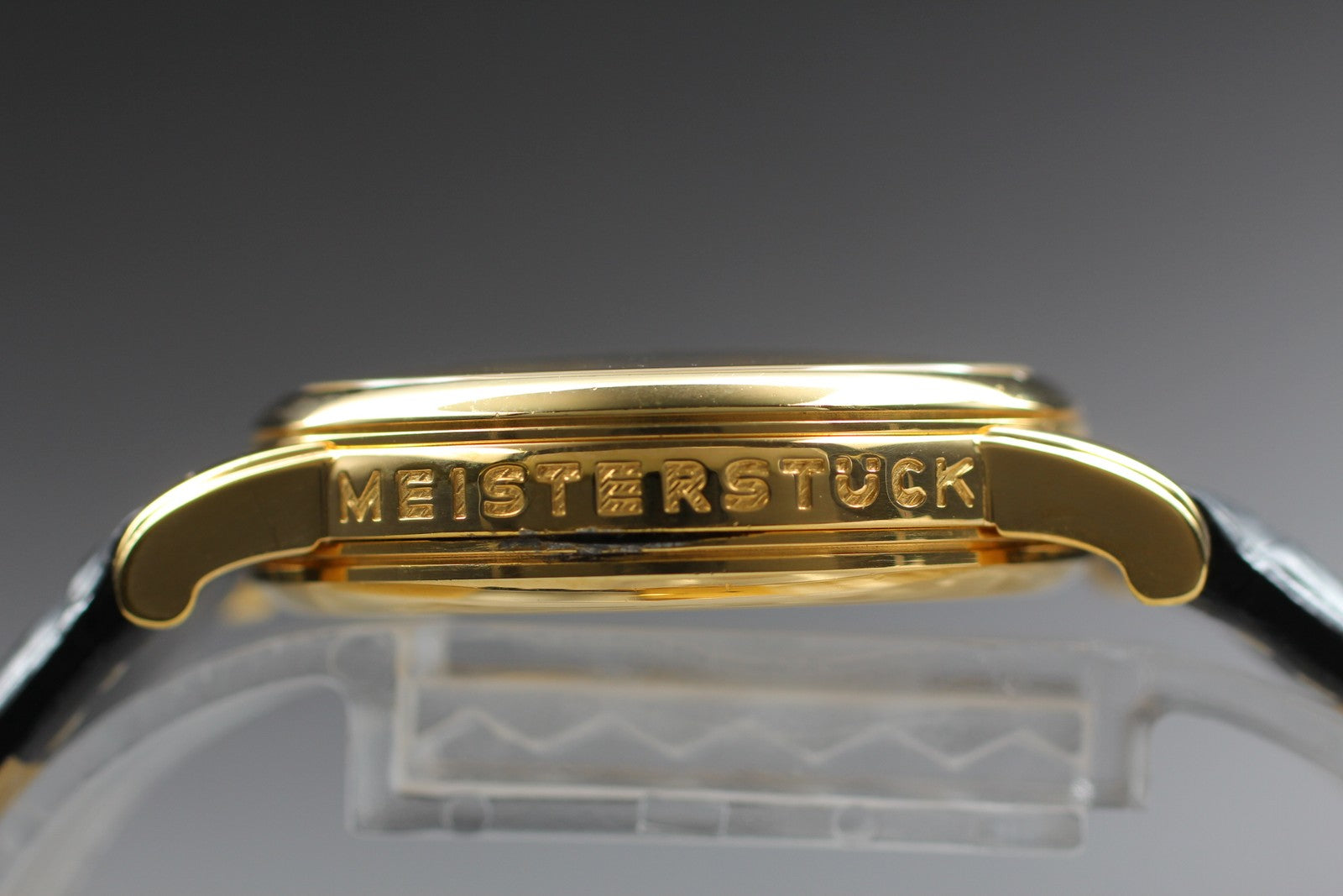 [Exc+5] Montblanc Meisterstuck 7005 Black Dial Gold Unisex Quartz Watch JP