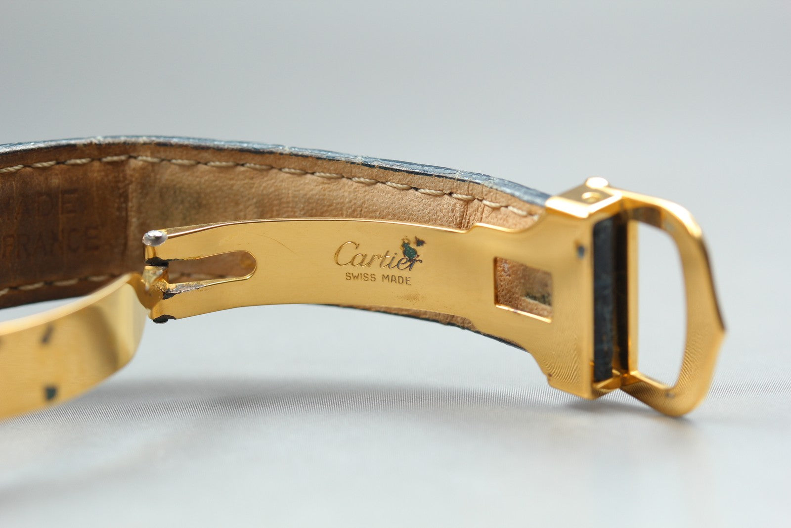 Vintage [Exc+5] Cartier Must Vendome 590003 Gold Vermeil Unisex Quartz Watch