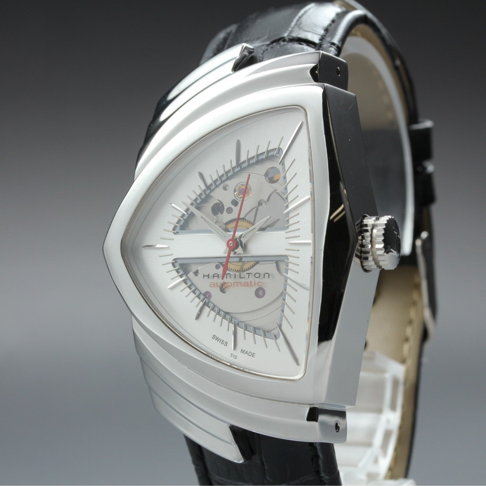 [Near MINT] Hamilton Ventura H245150 Automatic Silver Men's Watch 35mm JAPAN Box