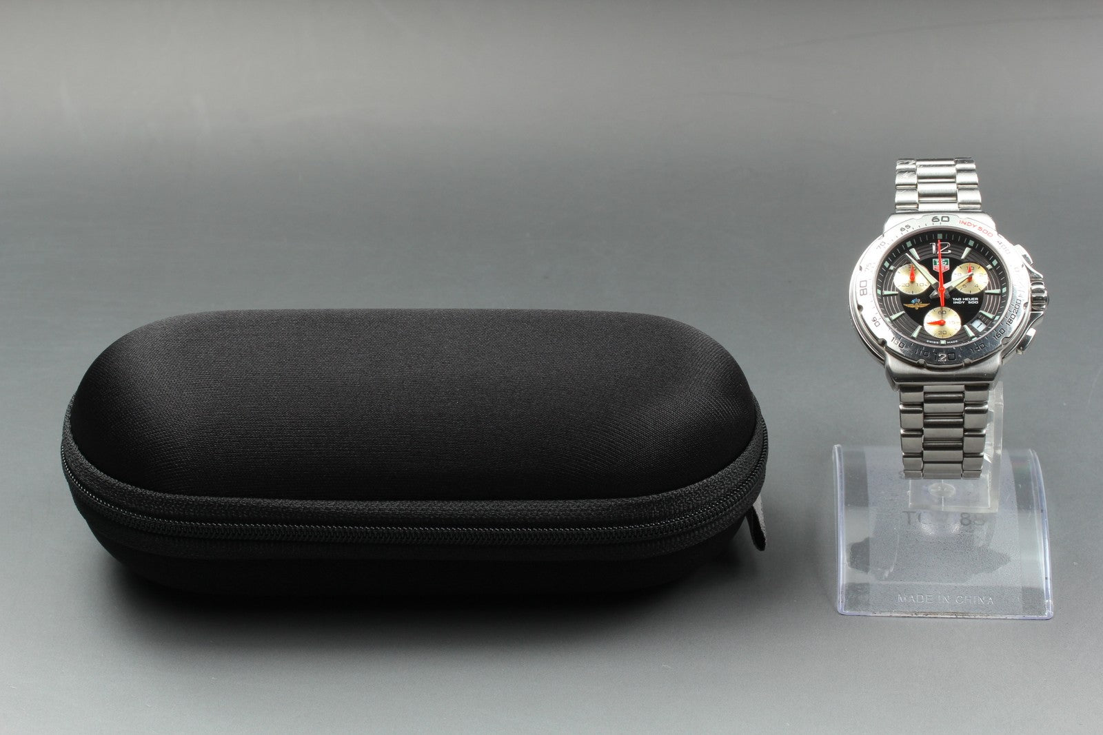 TAG HEUER Formula 1 Indy 500 CAC111B-0 Quartz Black Men's Watch 41mm JAPAN Exc+5