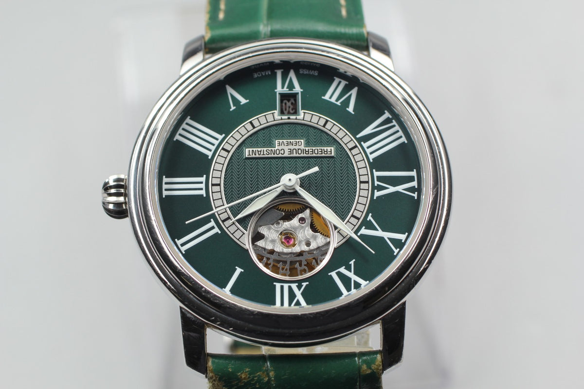 Limited FREDERIQUE CONSTANT FC-315DGS3P6 Green Automatic Men's Watch 38mm JAPAN