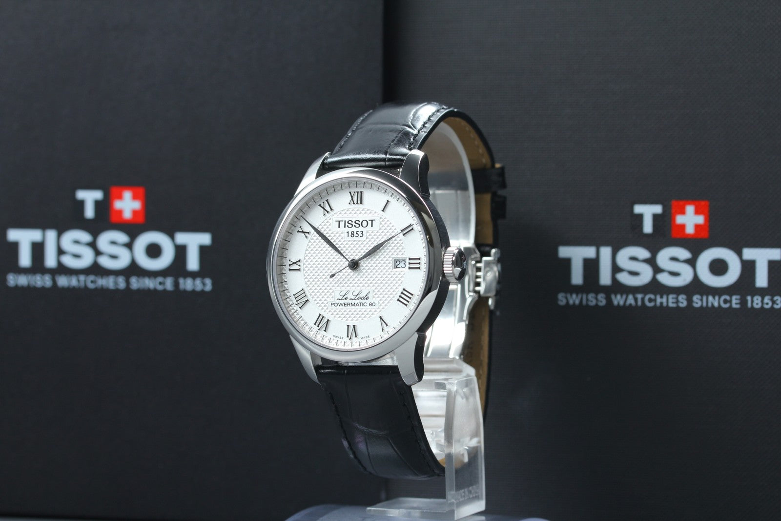 TISSOT Le Locle Powermatic 80 T006407B Automatic Date Men's Watch 39mm JAPAN Box