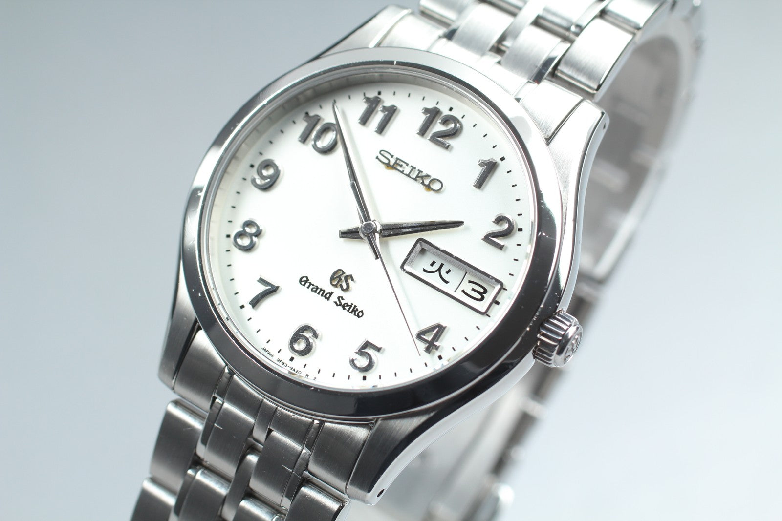 New Batt[Exc+5]Box SEIKO Grand Seiko 9F83-9A30 SBGT007 Quartz Men’s Watch JAPAN