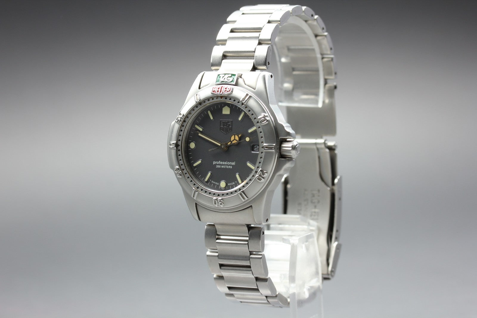 TAG Heuer Professional 999.213K Quartz Gray Dial Men's Watch 34mm JAPAN