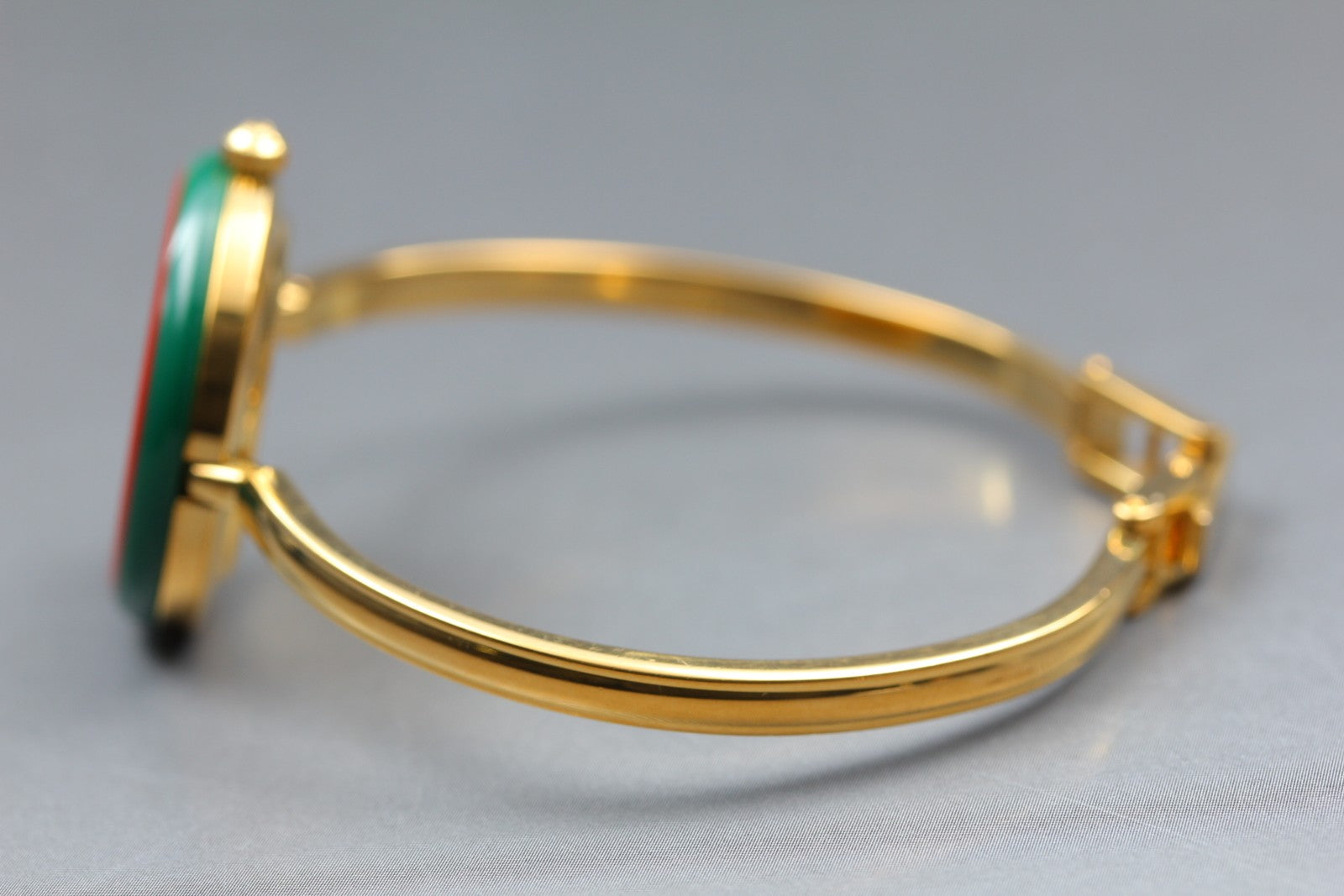 Overhauled [Exc+5 Box] Gucci Change Bezel 11/12.2 Gold 12 color Women's Qz Watch