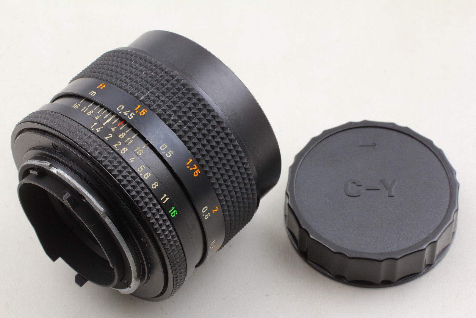 Pro Cleened [MINT] Contax Carl Zeiss Planar 50mm f/1.4 T* MMJ Lens CY From JAPAN