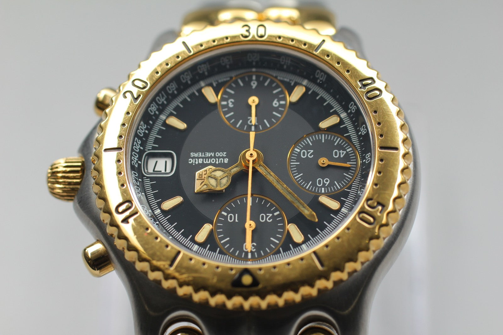 [Exc+5]Box TAG HEUER CG2121-R0 Chronograph Black Automatic Men's Watch 39mm JP