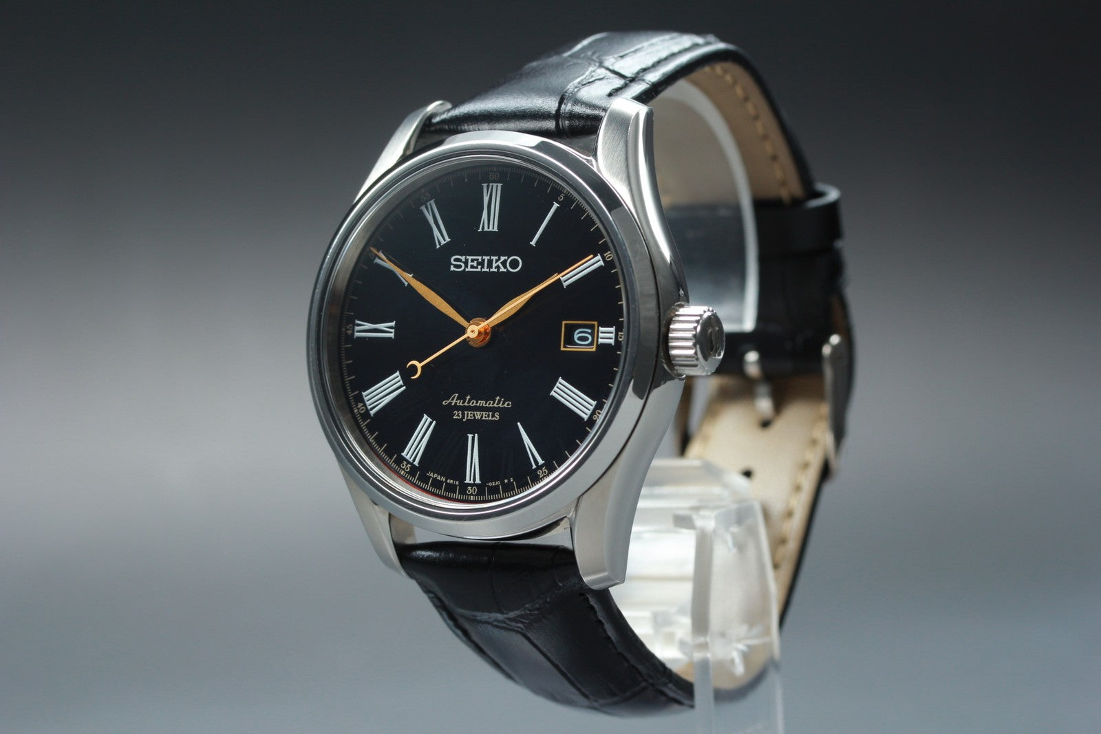SEIKO 6R15-03E0 SARX029 Presage Black Dial Automatic Date Men's Watch 40mm Exc+5