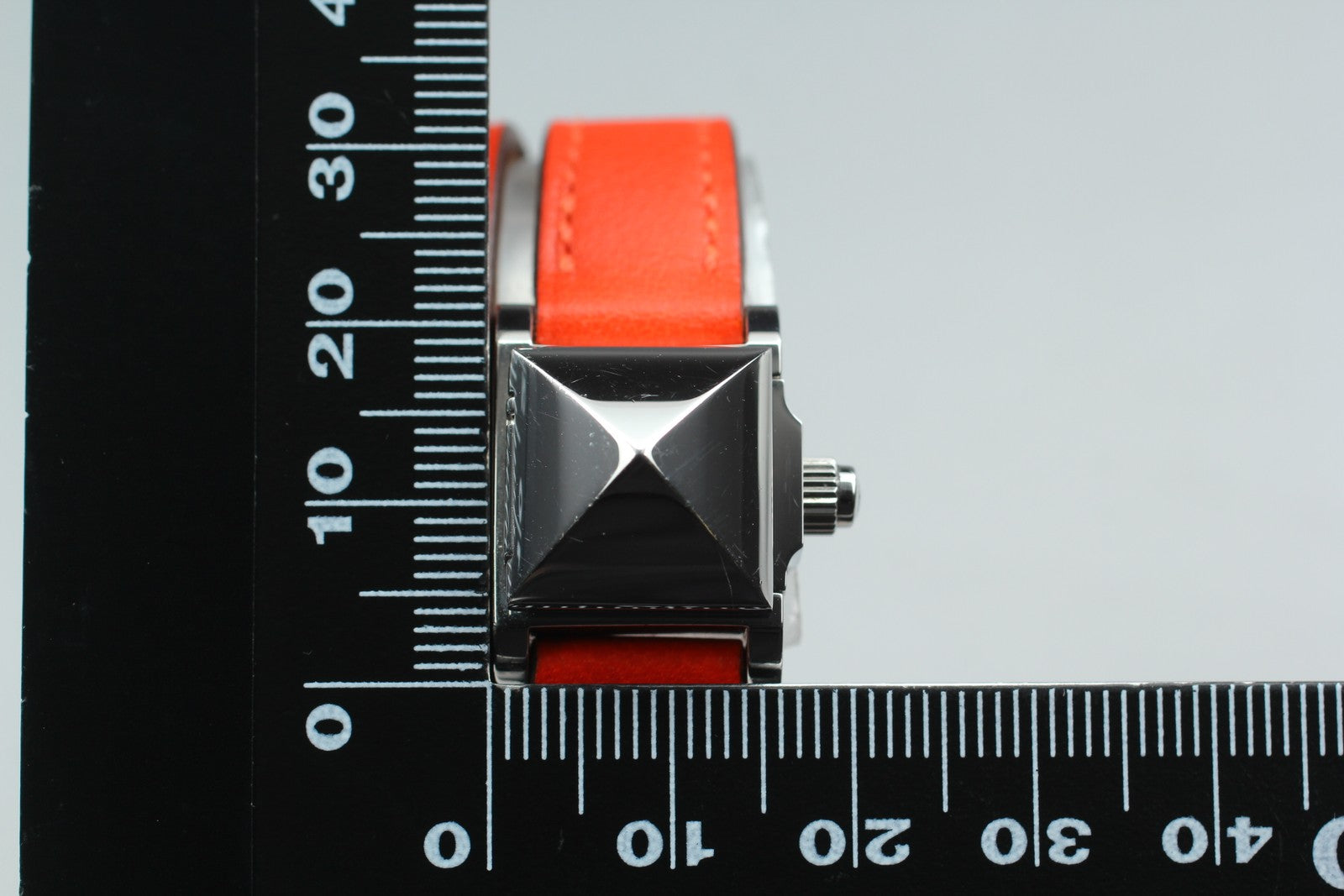 HERMES Medor Double Tour ME2.110 Silver Quartz Ladies Watch 17mm JAPAN Box