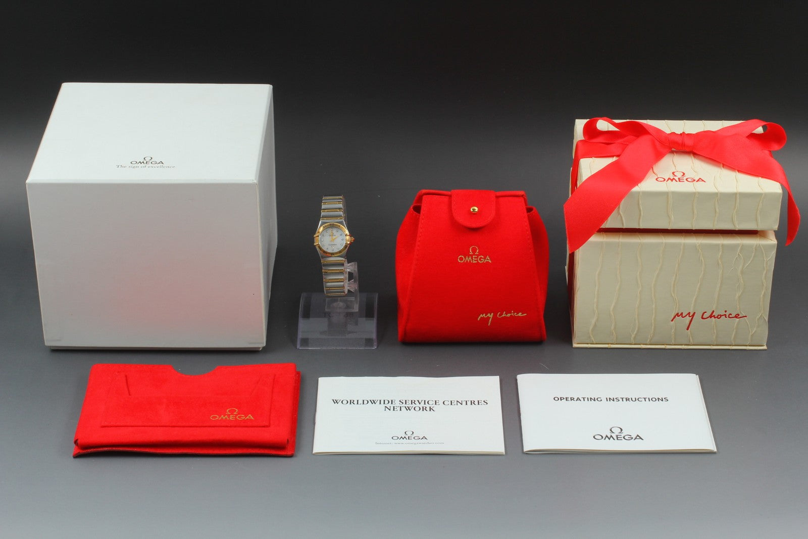 [Exc+5 Box] OMEGA Constellation Mini 795.1203 Diamond 22mm Quartz Women's Watch