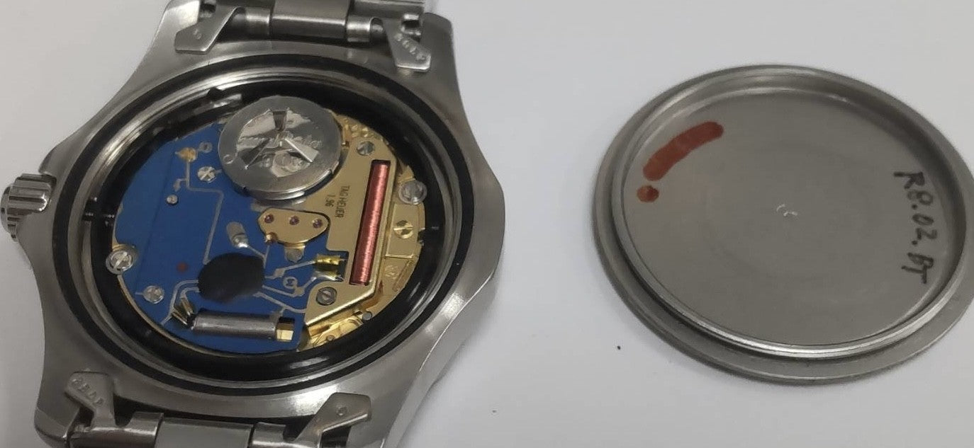 Battery replaced TAG HEUER Professional 200m WK1213 Blue Men's Watch 35mm JAPAN