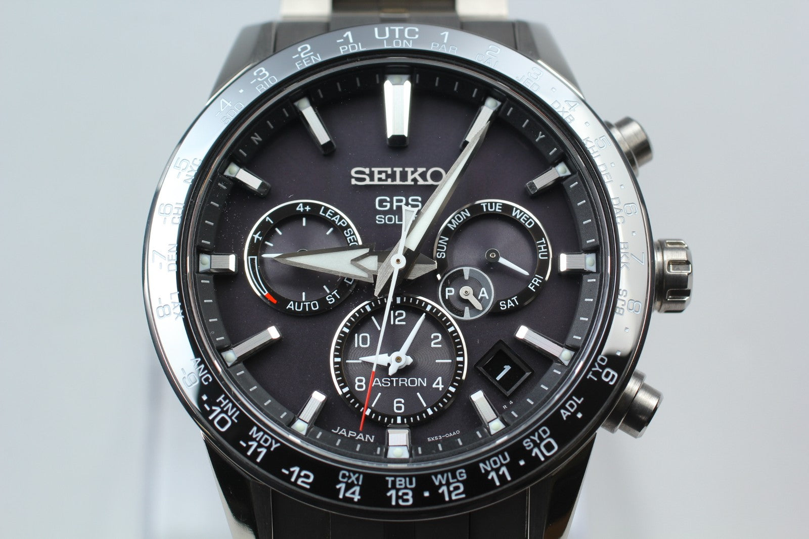 [w/ Box] SEIKO Astron 5X53-0AB0 SBXC003 Black Solar Titanium Men’s Watch JAPAN