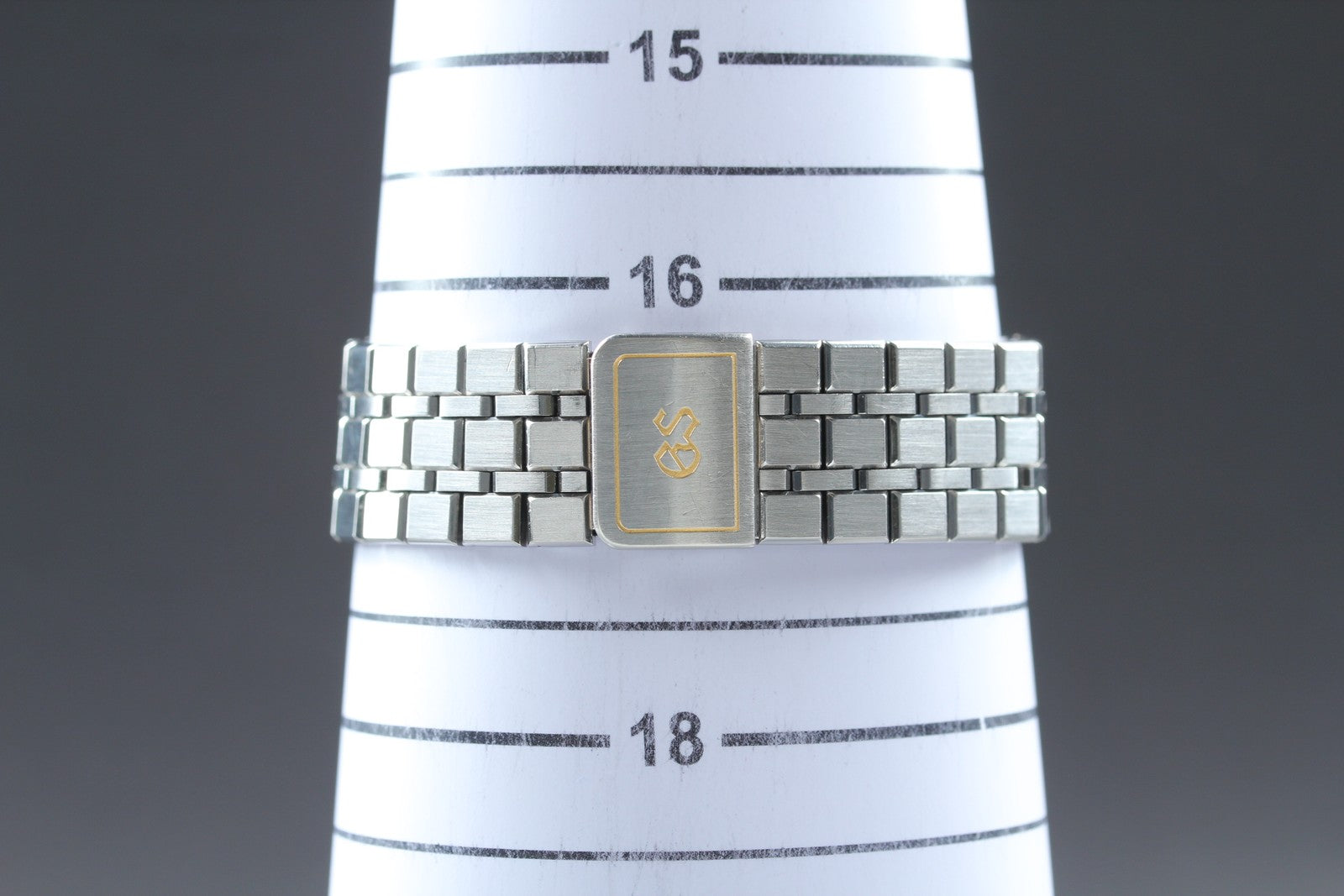 New Batt GRAND SEIKO 9587-8000 SBGS003 Silver Quartz Date Boy's Watch 36mm JAPAN