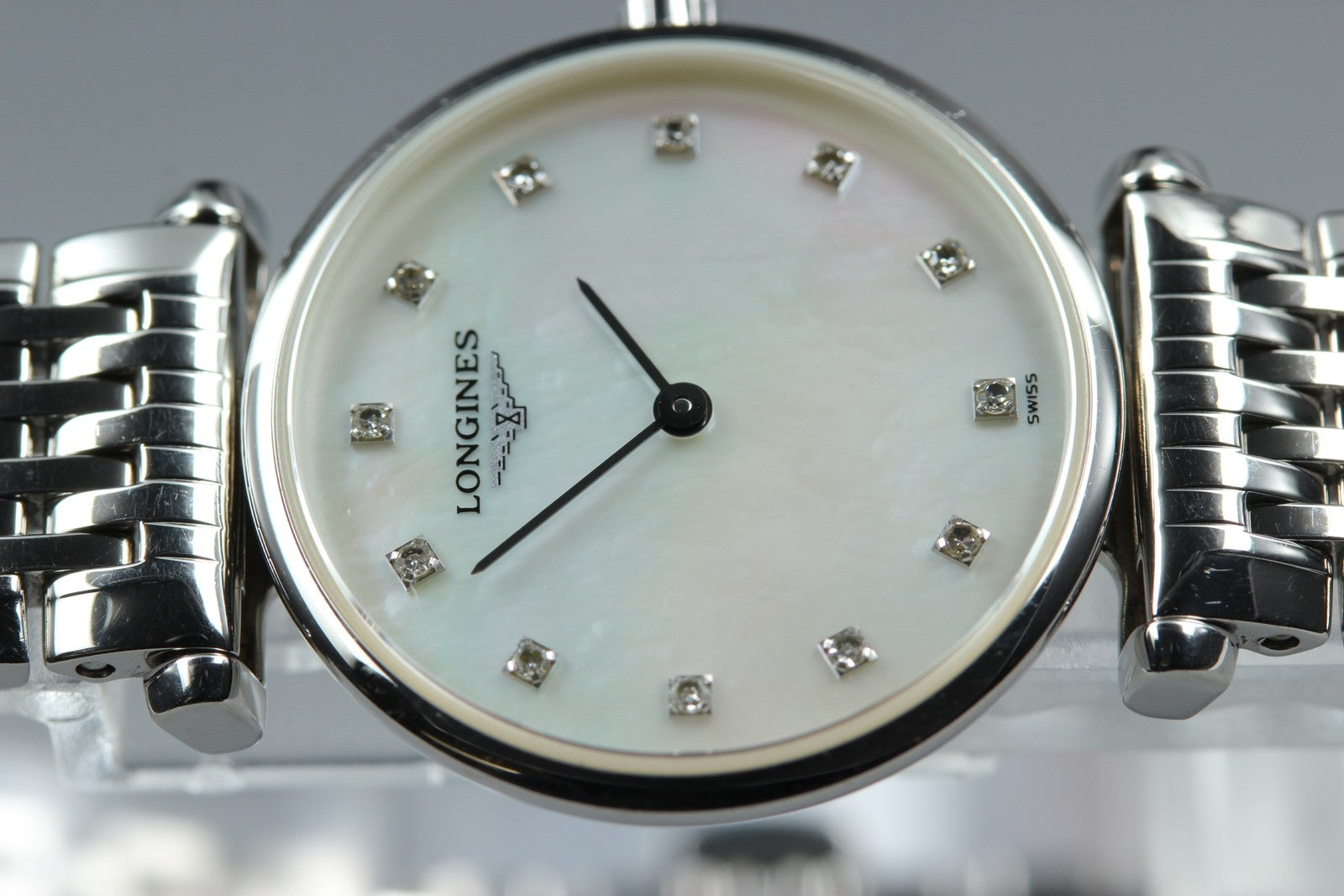 LONGINES Grand Classic L4.209.4 White Diamant 24mm Women's Quartz Watch [Box]