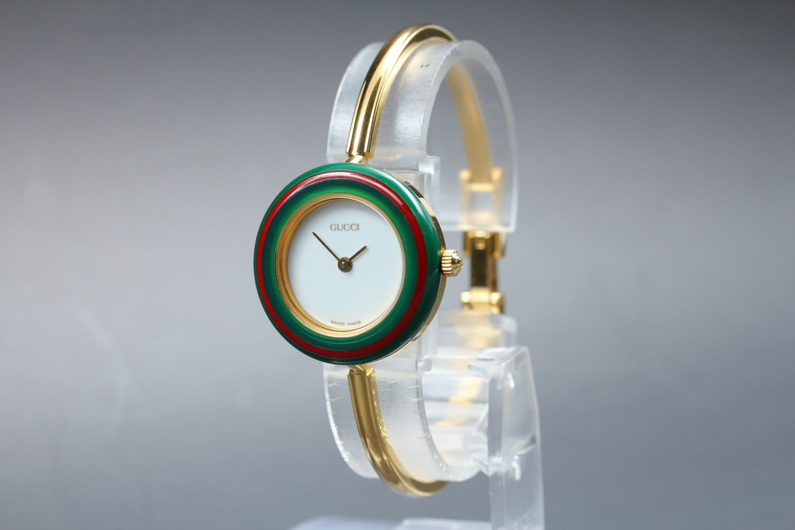 New Batt Gucci Change Bezel 11/12.2 12Color Women's White Quartz Watch JAPAN