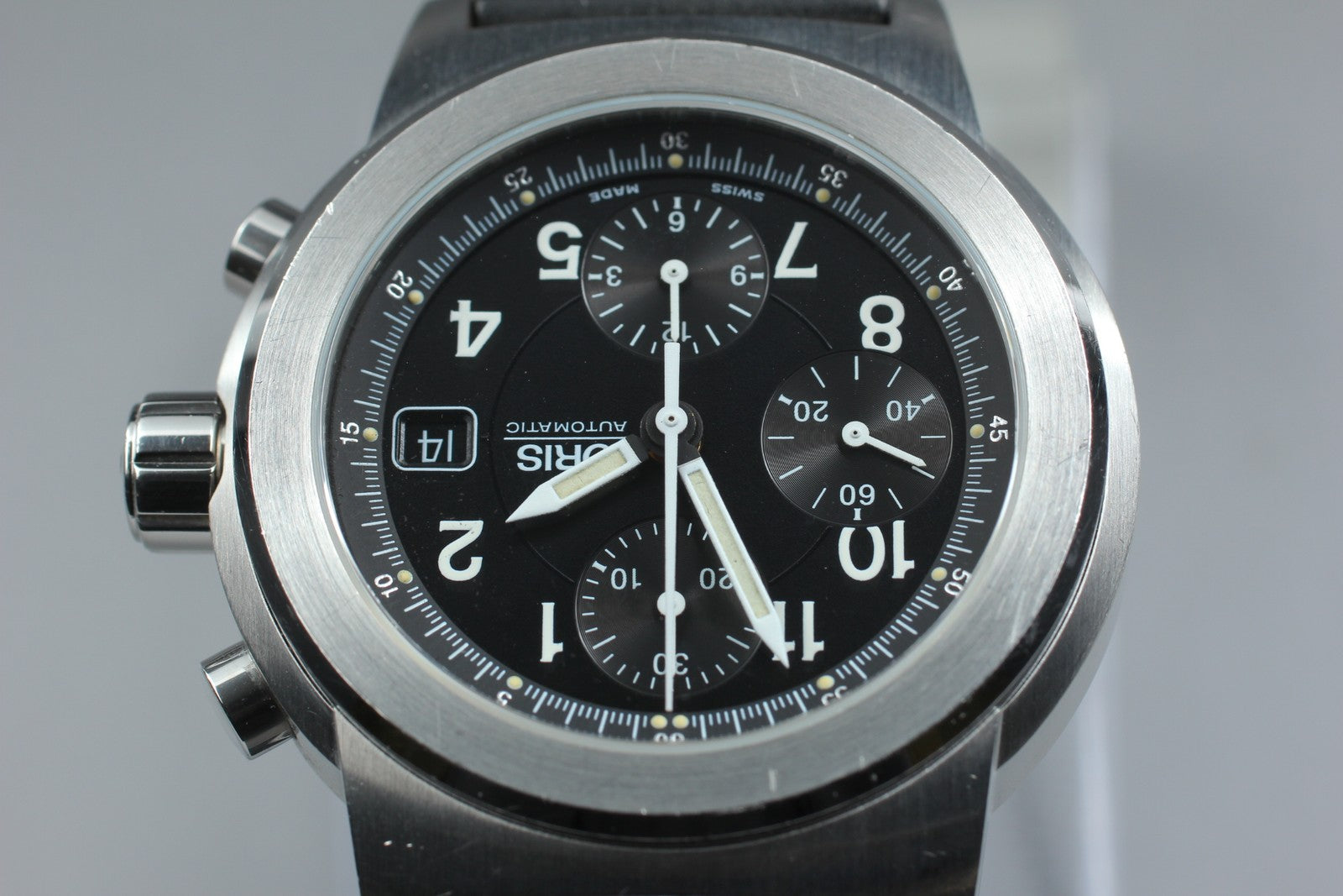 Vintage Exc+5* ORIS Big Crown 7511 Automatic Men's Watch Chronograph 42mm JAPAN
