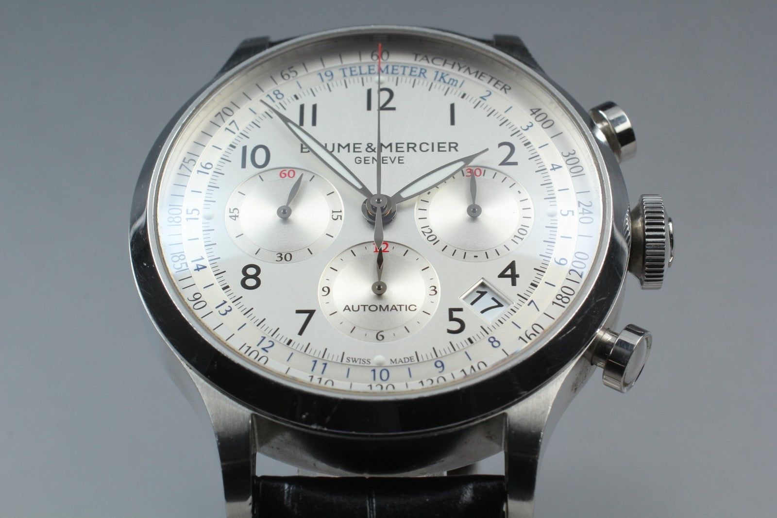 BAUME＆MERCIER Capeland 65716 Automatic Chronograph Date Men's Watch 44mm Exc+5