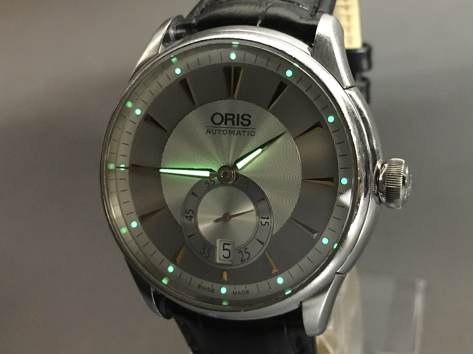 [Exc+5] ORIS Artelier Small Second Date 7582 40mm Silver Automatic Men's Watch