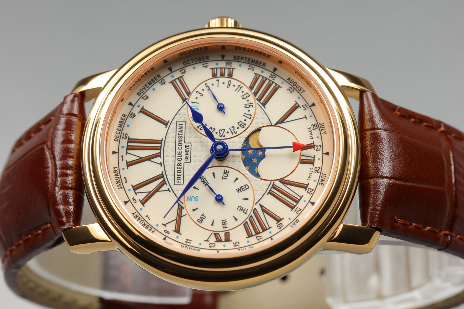 Overhauled FREDERIQUE CONSTANT FC-270X3P4/5/6 Quartz Men's Watch 38mm JAPAN