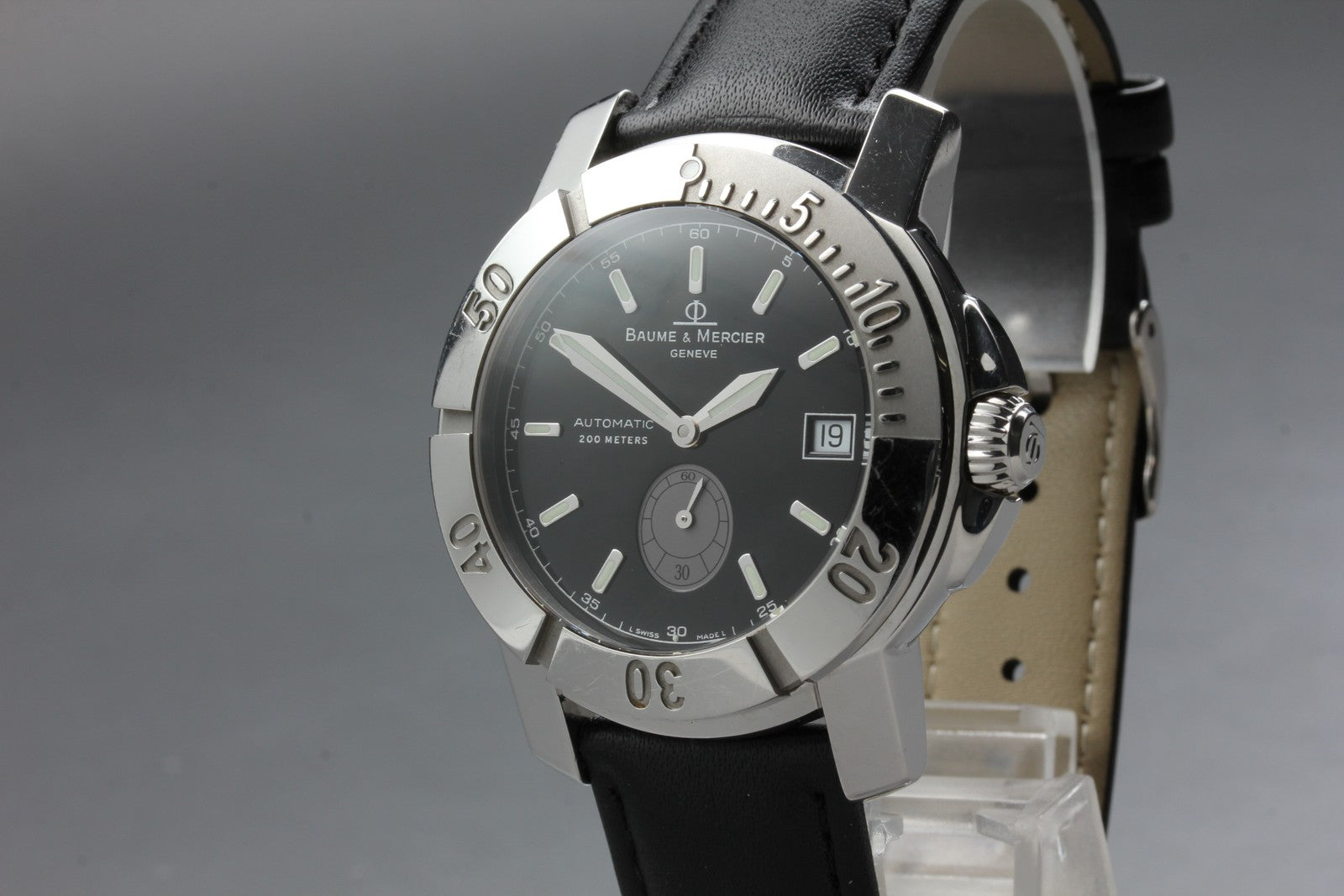 Baume & Mercier CapeLand 65353 Date black Dial Automatic Men's Watch 41mm JAPAN