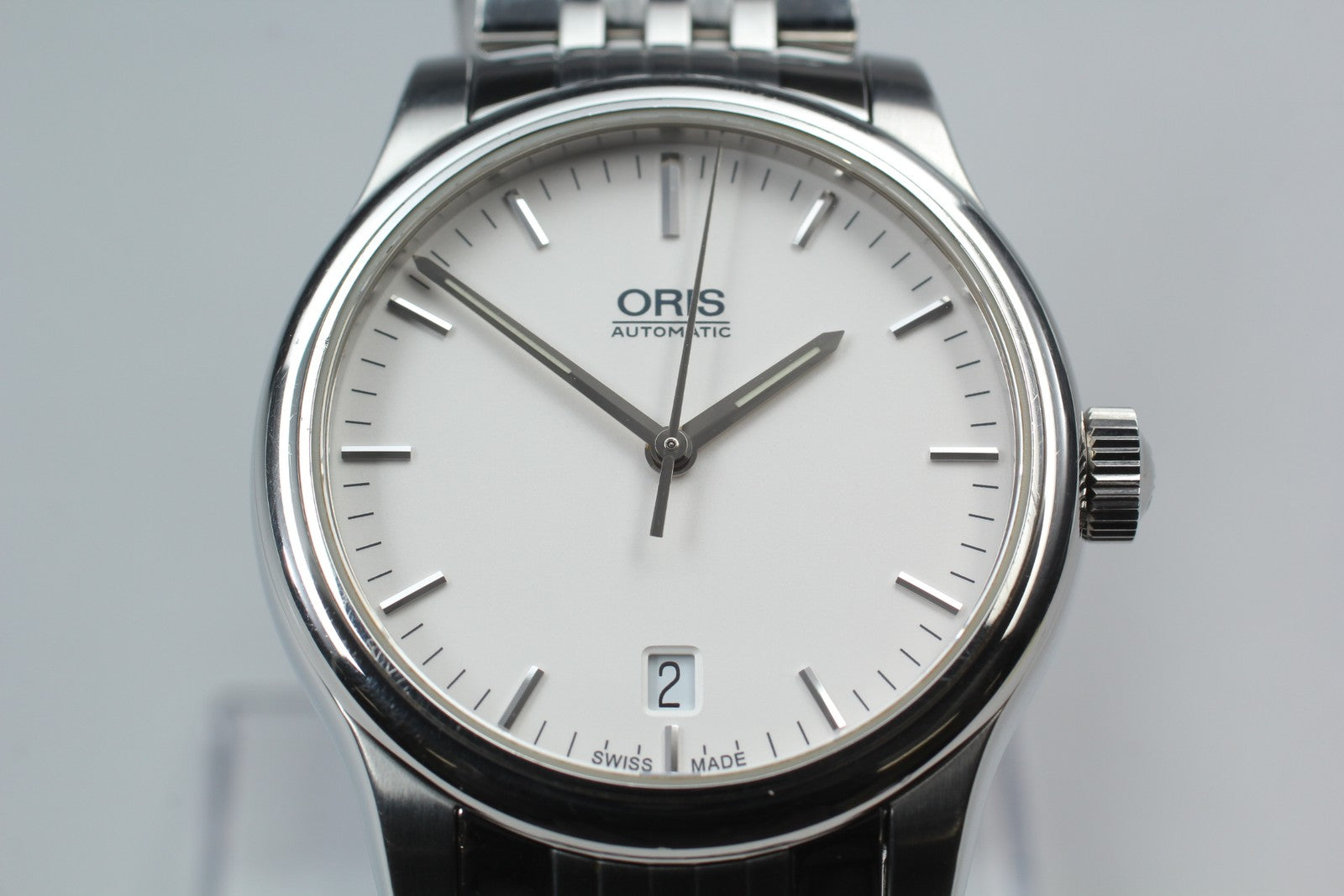 [Exc+5 Box] ORIS Classic Date 7578 Silver 37mm Automatic Men's Watch JAPAN