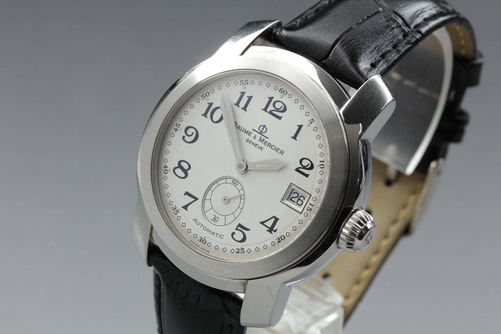 BAUME＆MERCIER Capeland MV045221 Automatic Silver Date Men's Watch 37mm JAPAN