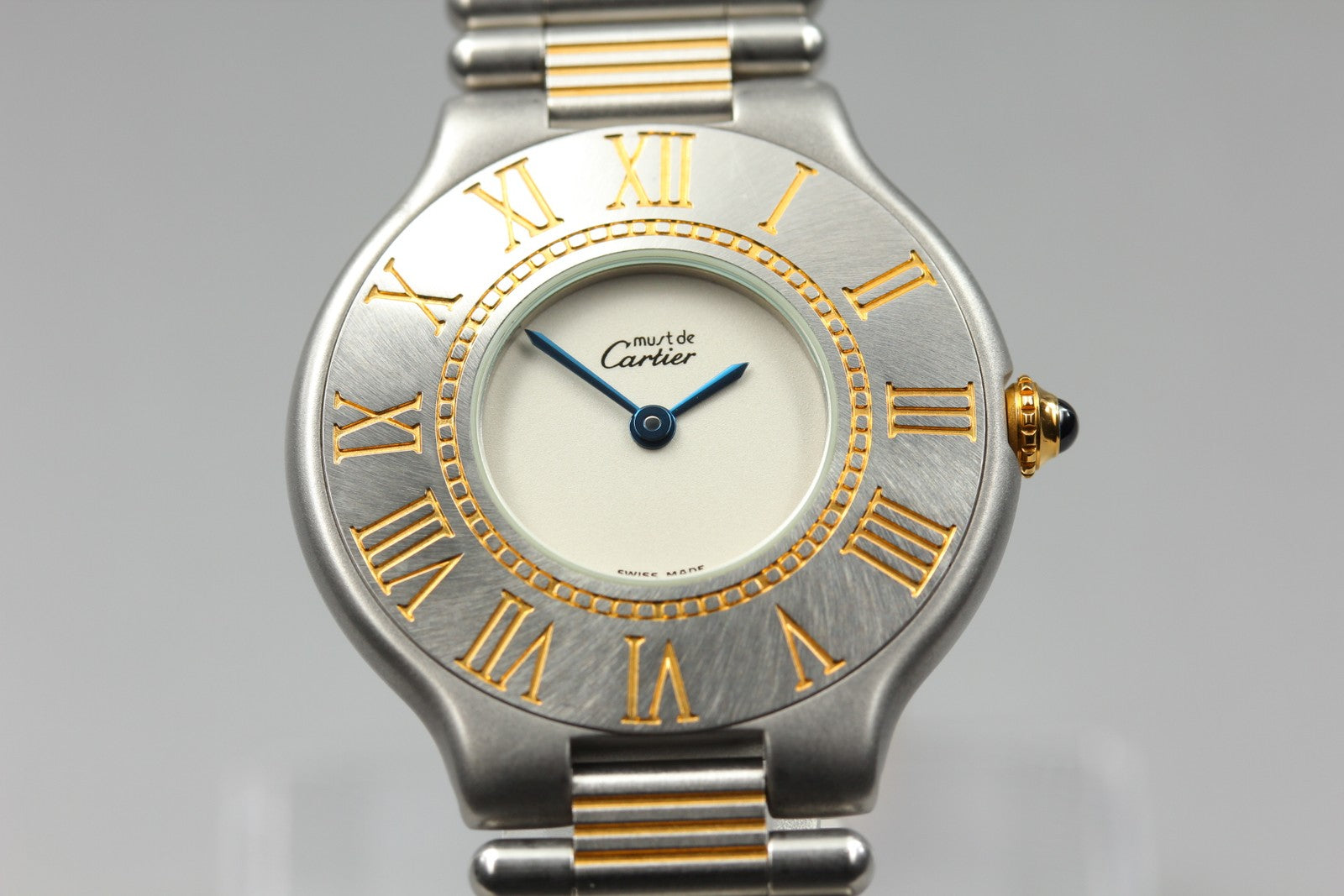 Vintage Cartier Must de Cartier 21 31mm Silver Unisex Quartz Watch [Pouch]