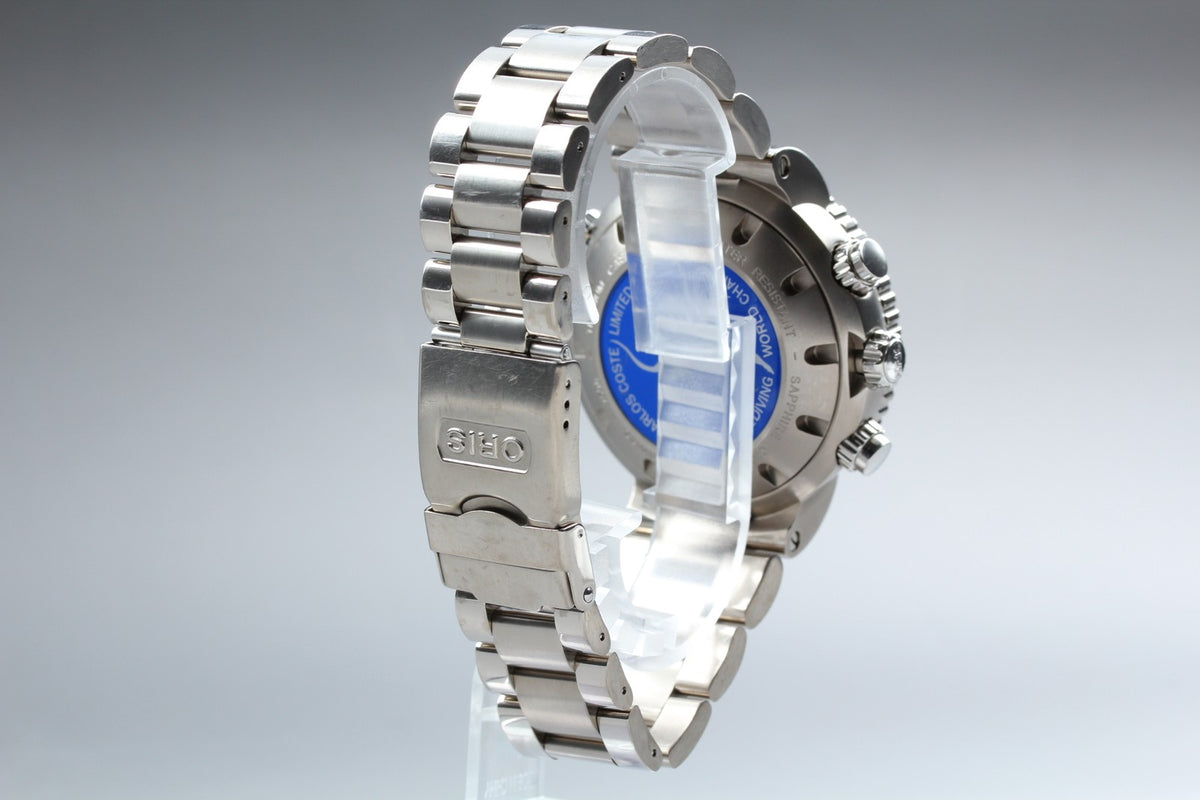 ORIS 7598 Divers Chronograph Carlos Coste Limited Edition Men's Watch AT [Box]