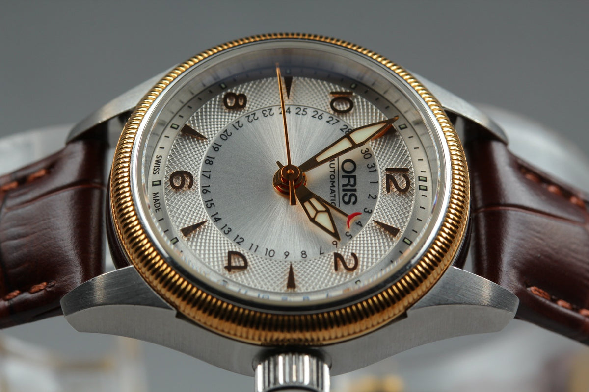 ORIS Big Crown Pointer Date 7680A Silver Dial Brown 28mm Automatic Women's Watch