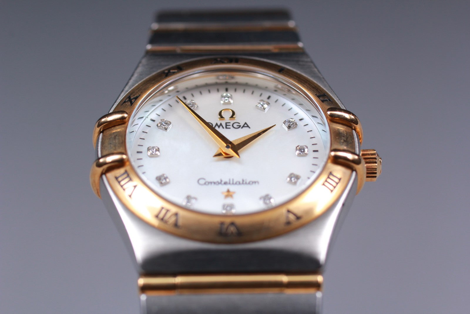 [Exc+5 Box] OMEGA Constellation 1272.75 Cal.1456 Diamond Shell Qz Women's Watch