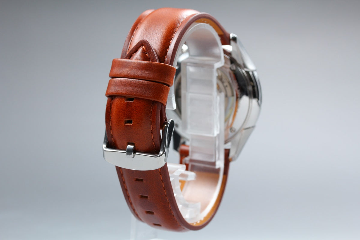 HAMILTON Jazzmaster Open Heart H326750 Blue Brown 39mm AT Men's Watch [Box]