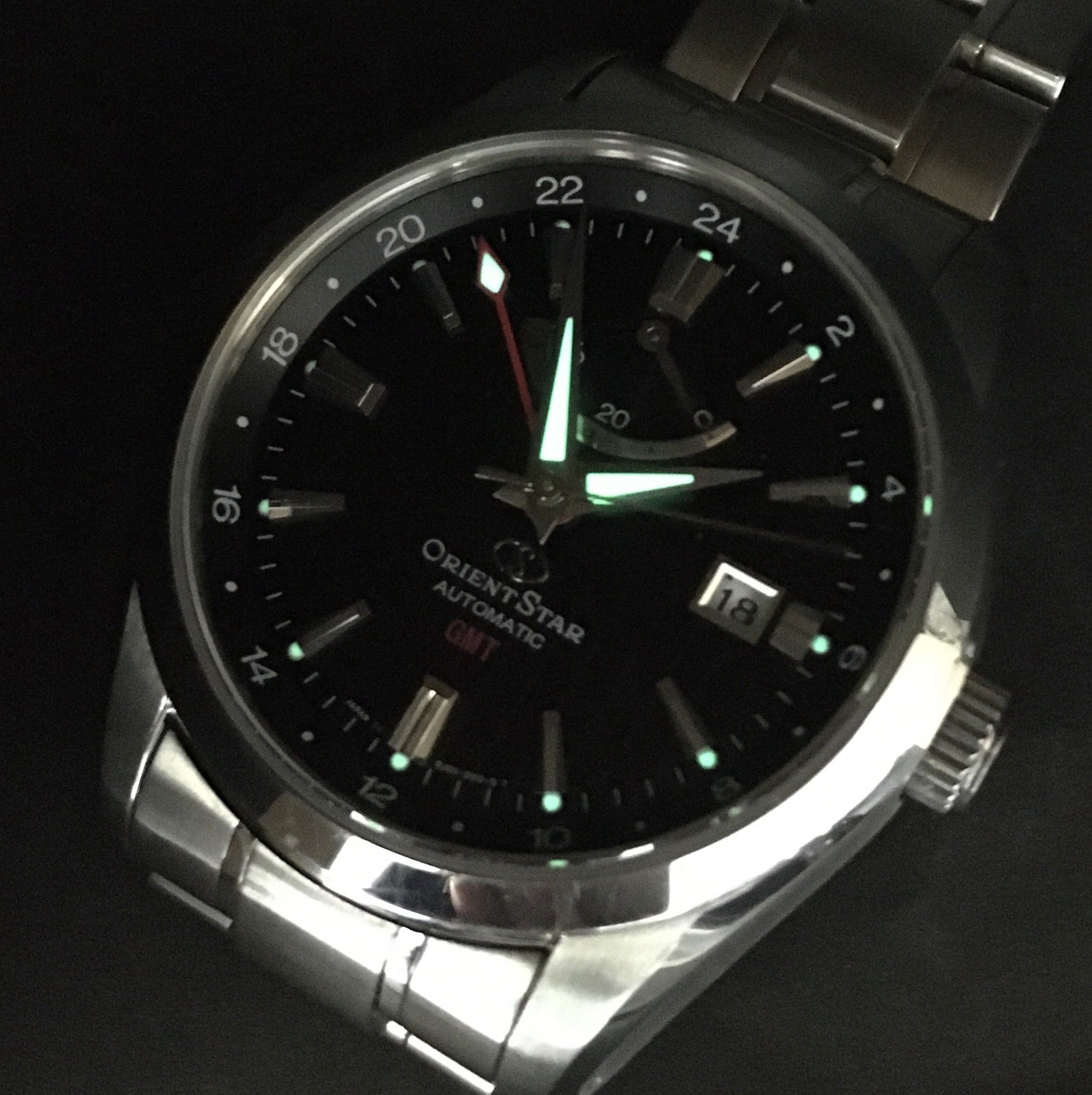 ORIENT Star GMT DJ06-C0-B Automatic Black Dial Men's Watch 42mm JAPAN Box