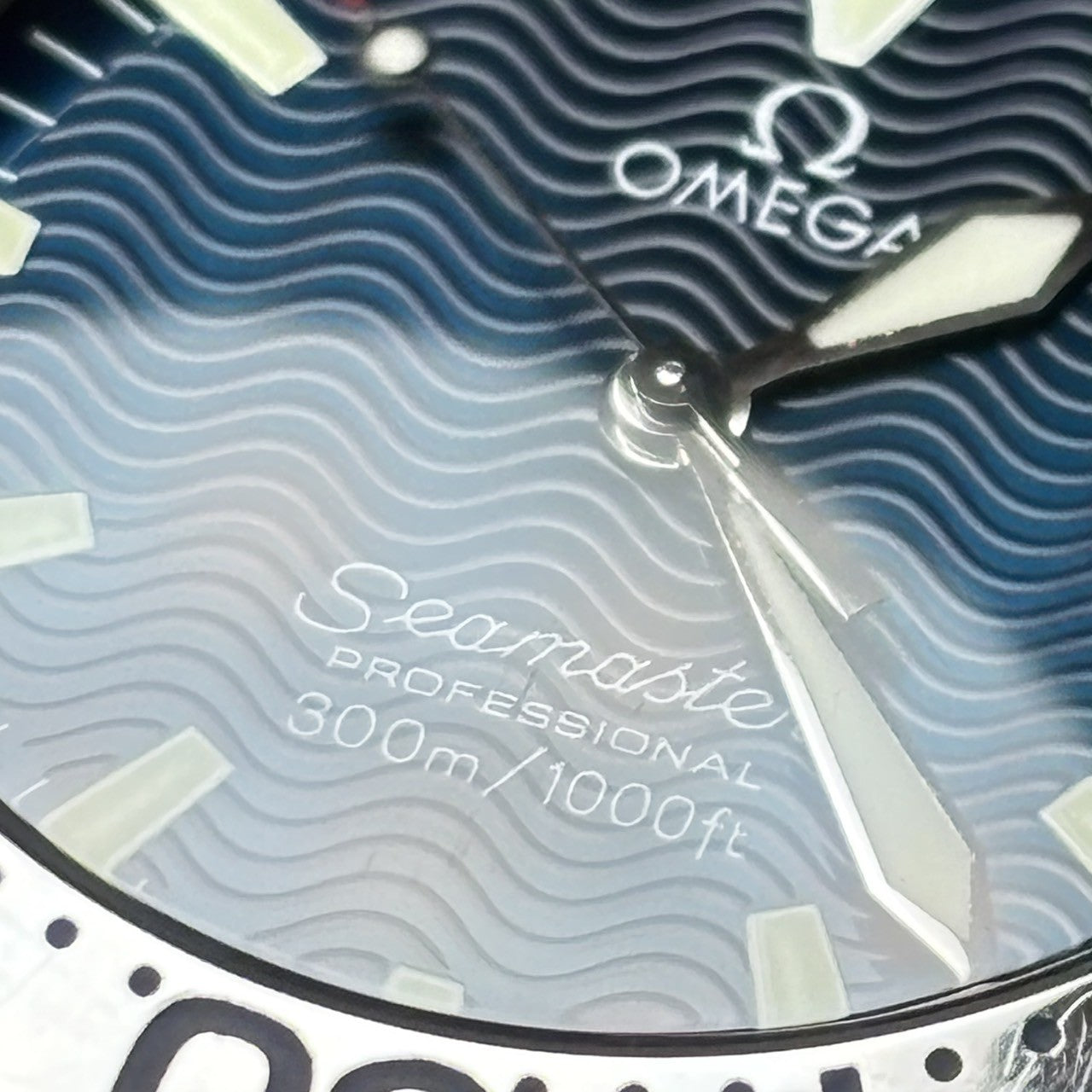 [Exc+5] OMEGA Seamaster 300M 2263.80 Blue Dial Quartz 36mm Men's Watch JAPAN