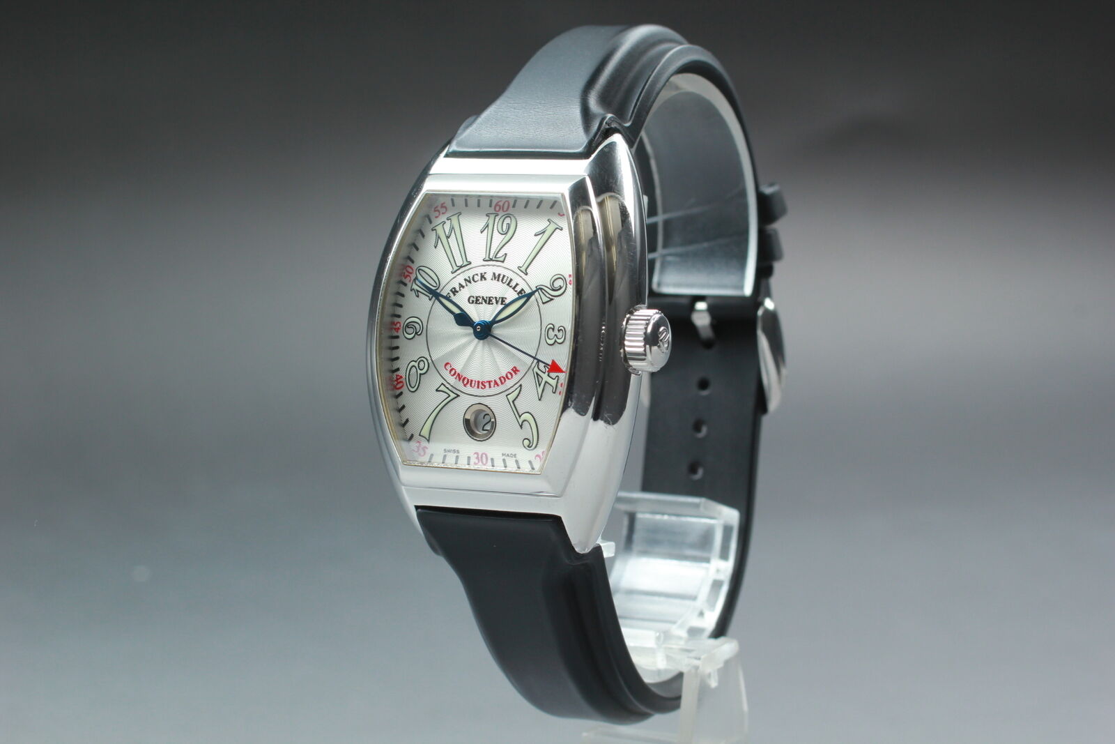 [Exc+5 Box] Franck Muller Conquistador 8005SC Automatic Silver Men's Watch JAPAN