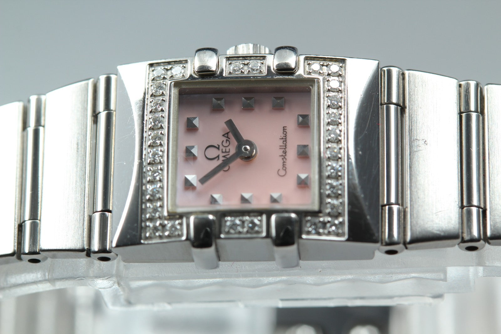 OMEGA Constellation Carré Quadra 1535.73 Quartz Women's Watch 15mm JAPAN Box