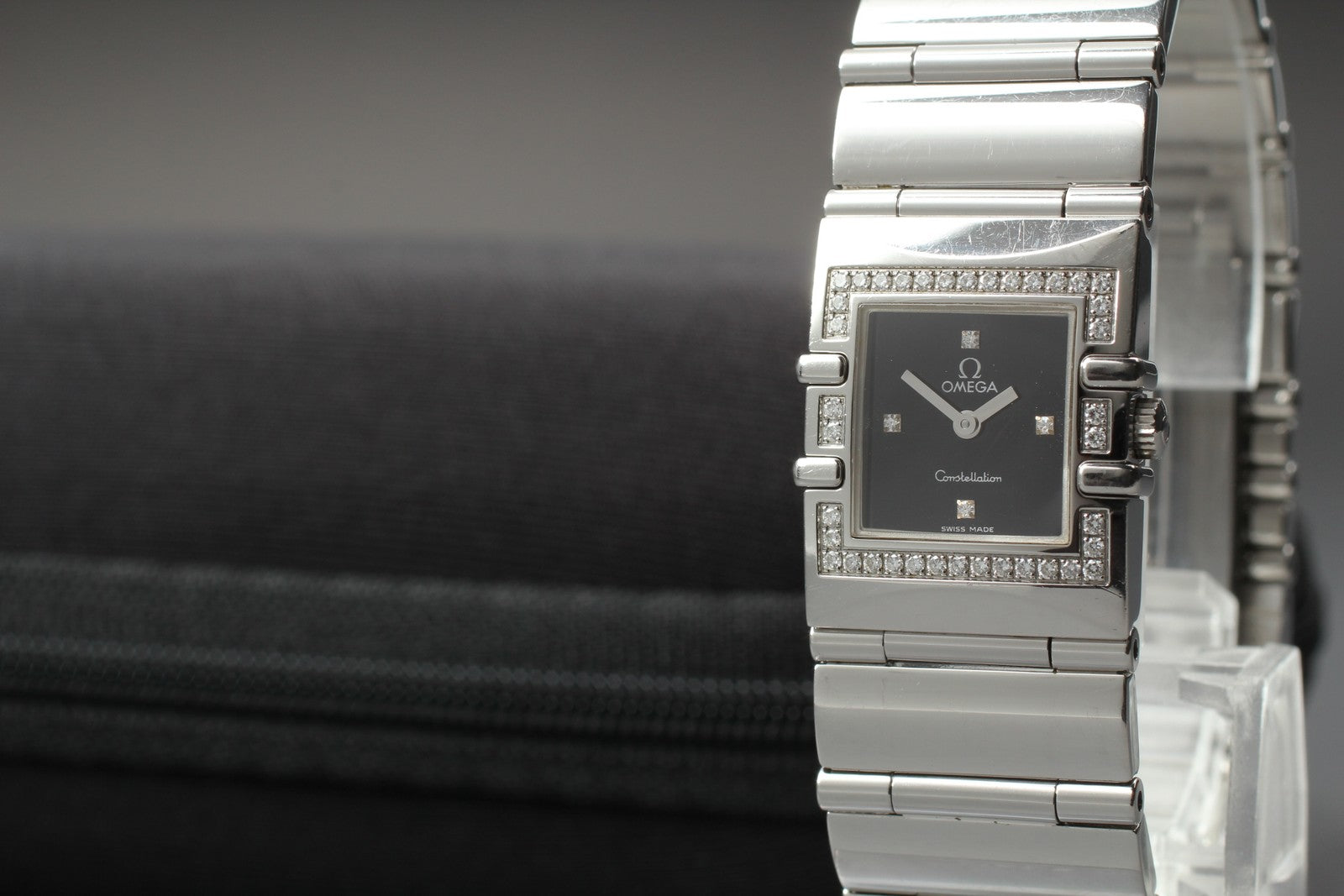 Exc+5 OMEGA Constellation Quadra 895.1230 Cal.1376 Diamond Women's Quartz Watch