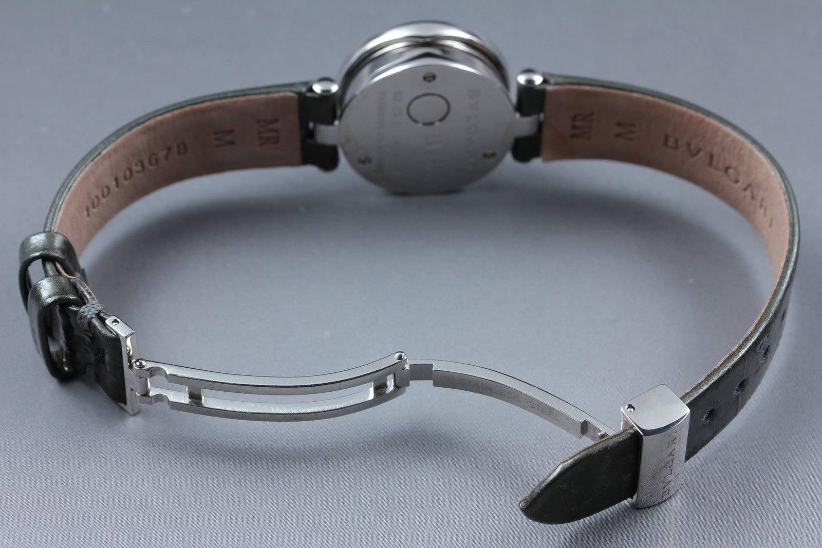 New Batt* BVLGARI B.zero1 BZ22S Quartz Black Dial Women's Watch 22mm N MINT*Box