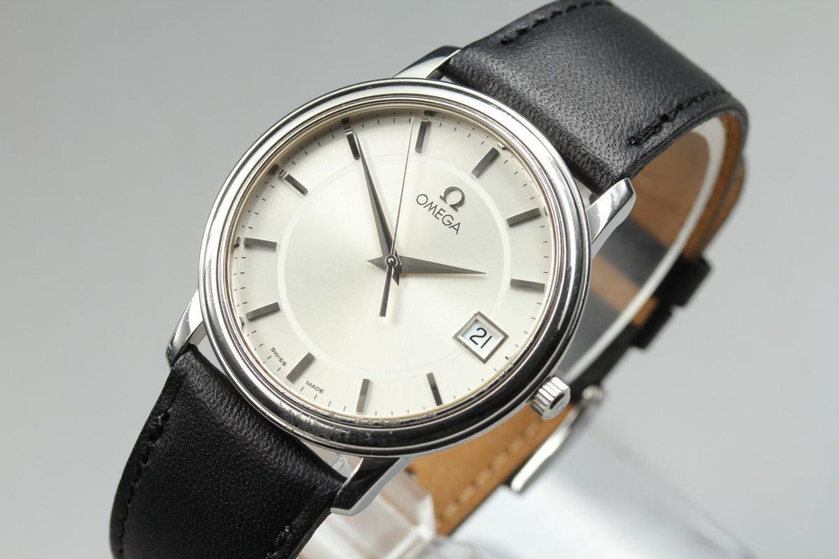 Omega De Ville Prestige 4510.31 196.1150 Cal.1532 34mm Silver Quartz Men's Watch