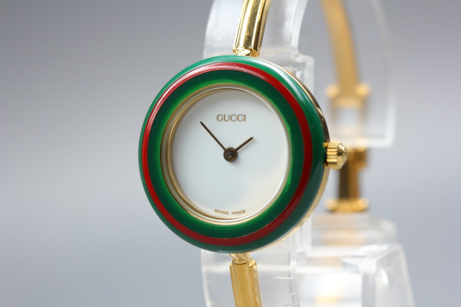 Gucci Change Bezel 11/12.2 Gold Gucci Sherry Line Bezel Women's Quartz Watch