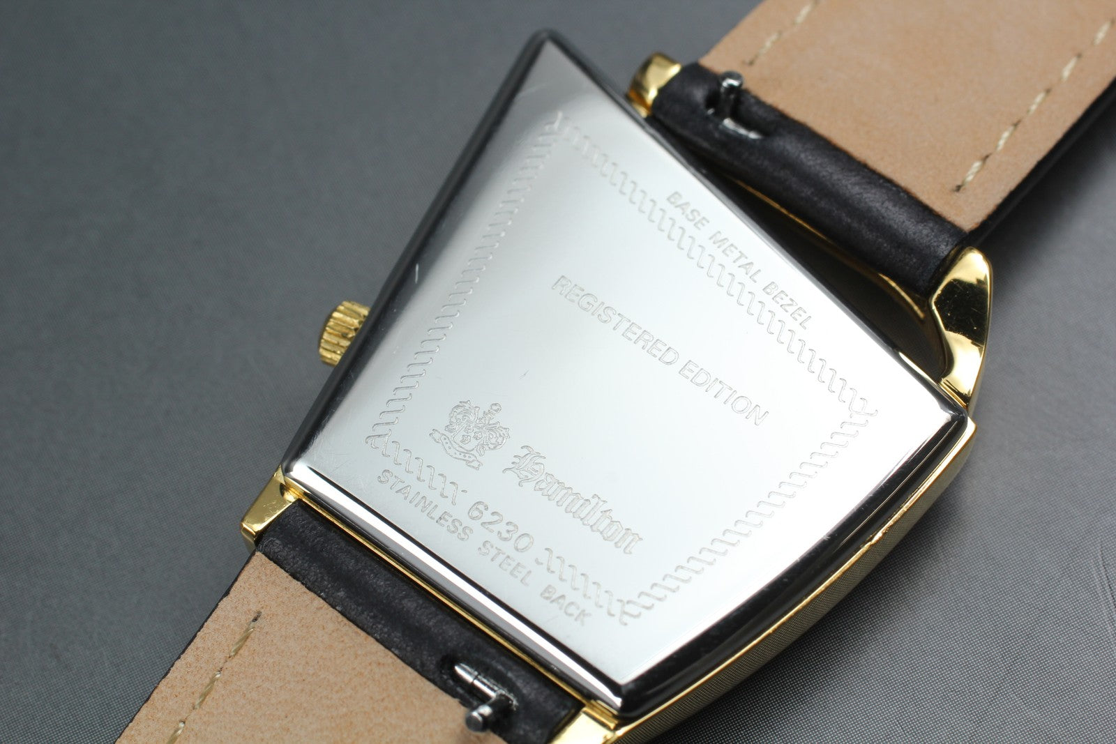 Hamilton 6230 Flight II REGISTERED EDITION Gold Quartz Men's Watch Vintage [Box]