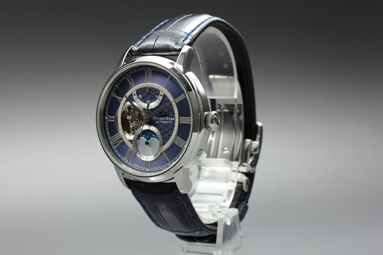 Orient Star Mechanical Moon Phase F7X6-UAA0 Blue Automatic Men's Watch [Box]