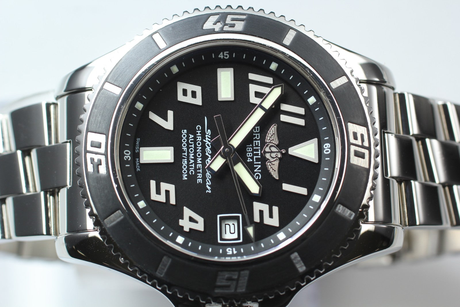 [Polished Box] Breitling Superocean 42 A17364 Black 42mm Automatic Men's Watch