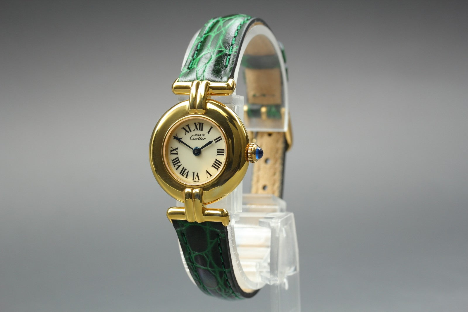 Vintage [Near MINT- Box] Cartier Must Colisee Vermeil 590002 Women's Qz Watch