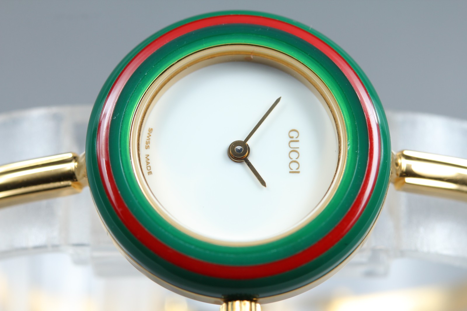 New Batt Gucci Change Bezel 11/12.2 12Color Women's White Quartz Watch JP