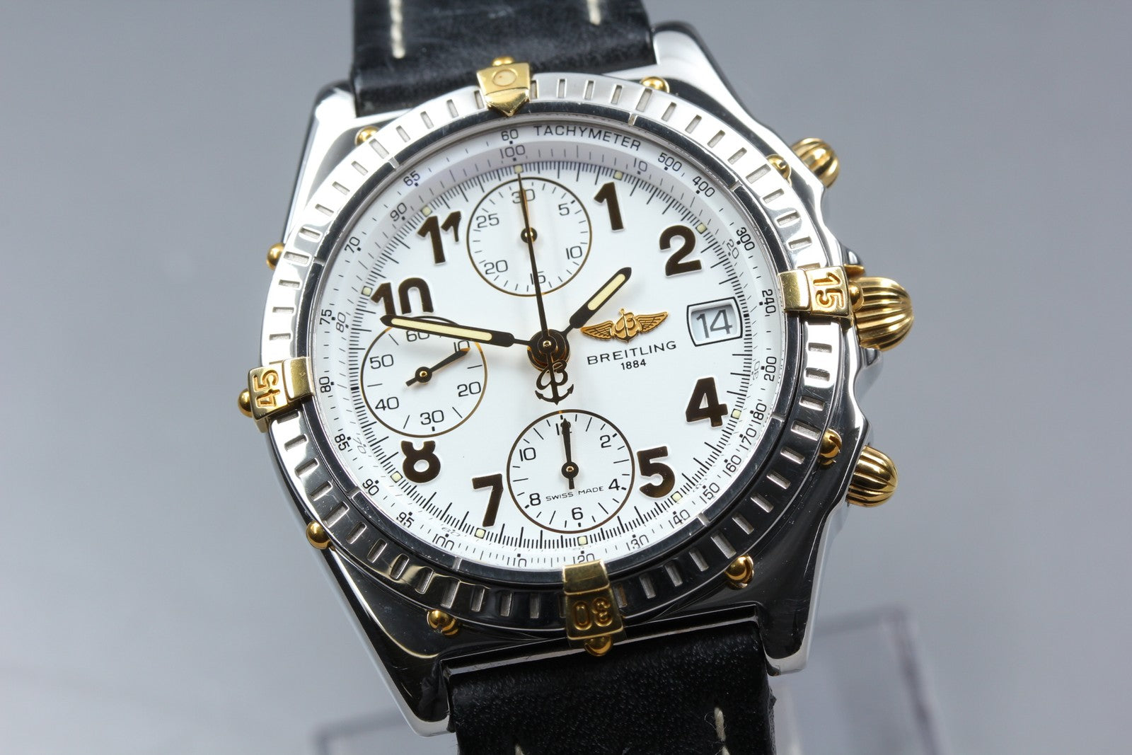 BREITLING Chronomat B13050.1 White Black 39mm Chronograph AT Men's Watch [w/Box]