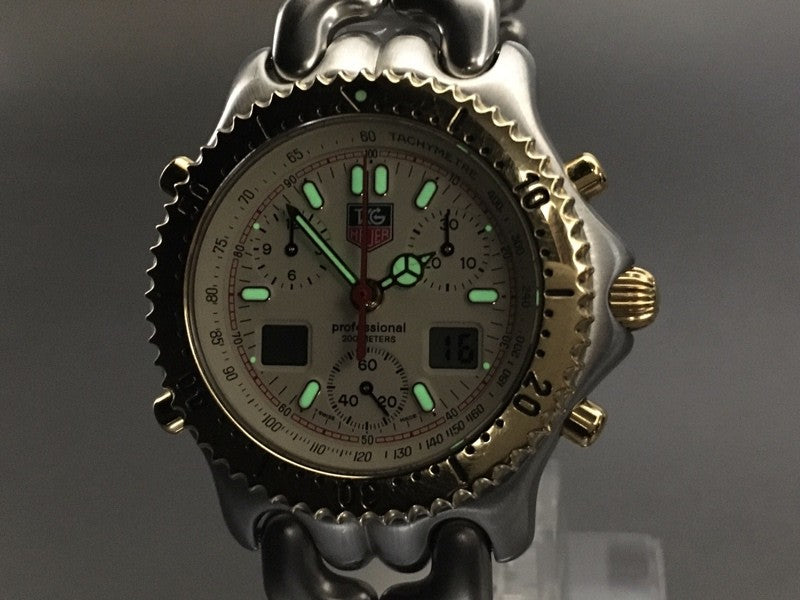 TAG Heuer SEL CG1123-0 Chronograph Ayrton Senna Quartz Men's Watch 39mm JAPAN