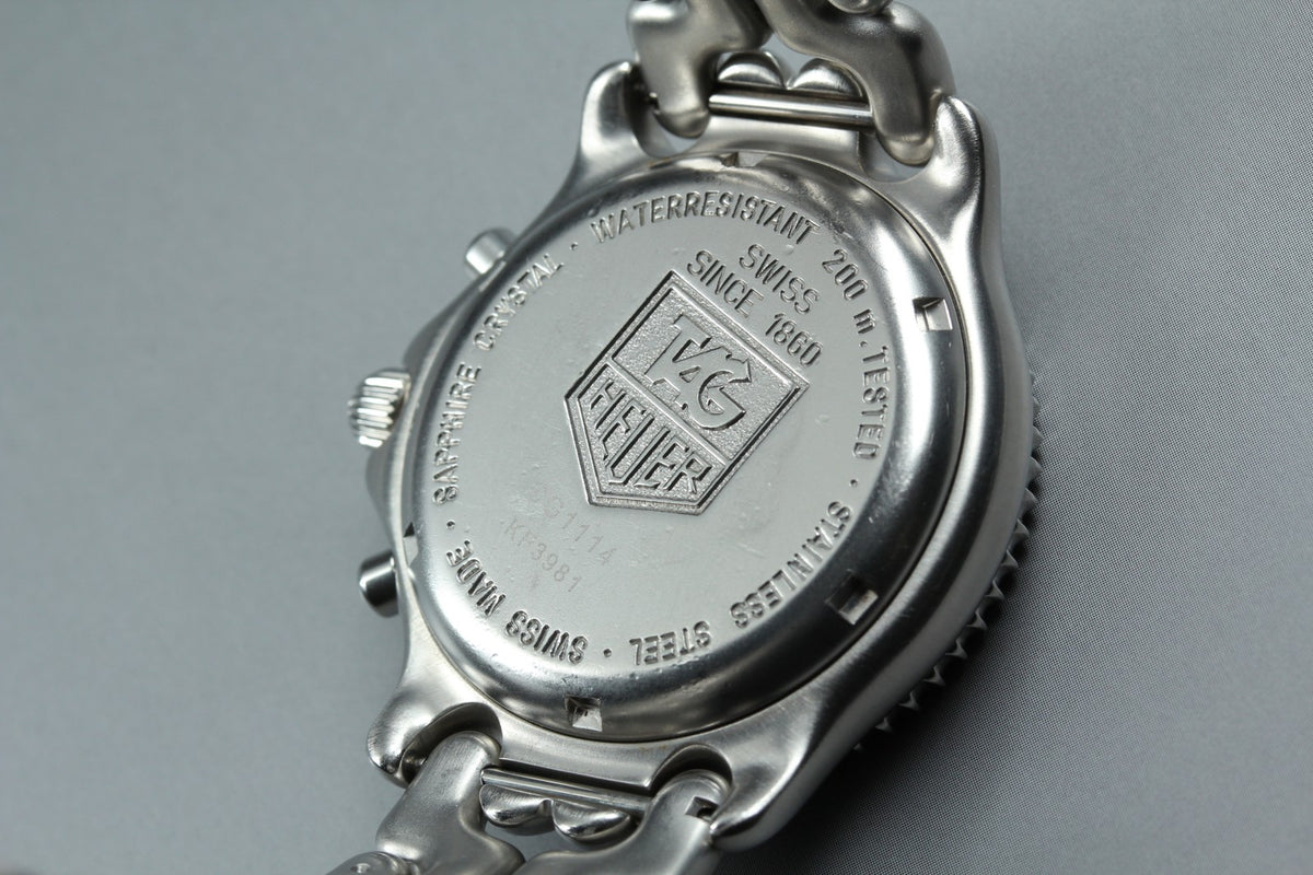 TAG Heuer SEL Professional CG1114 Quartz Chronograph Blue Men's Watch 37mm JP