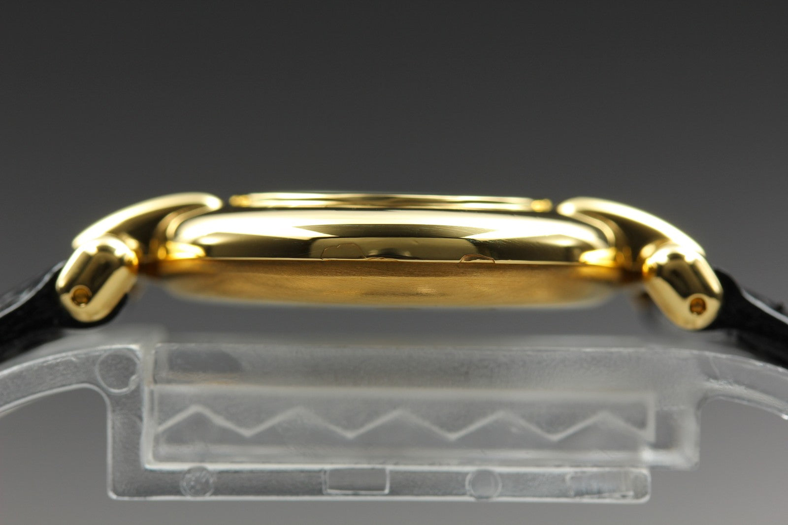Vintage Cartier Must Colisee Vermeil 590002 Black Gold Women's Quartz Watch